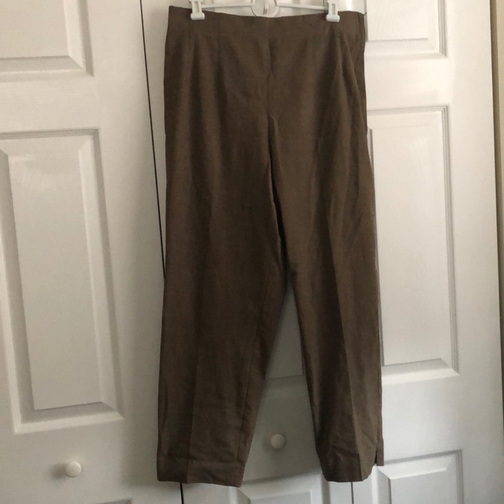 Vintage High-Waisted Plaid Trousers